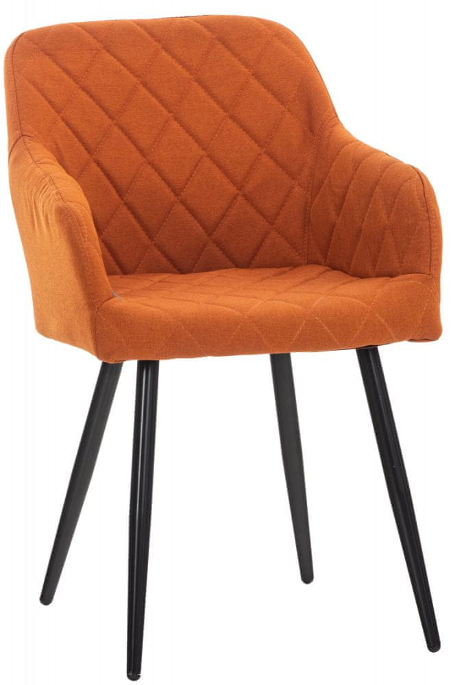 BHM Germany Jedálenská stolička Shila, textil, oranžová