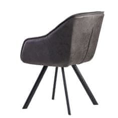 Bruxxi Jedálenská stolička Gepo, textil, šedá