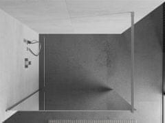 Mexen Kioto sprchová zástena 110x200 cm 8 mm, chrómový profil, sklo efekt zrkadla, 800-110-101-01-50