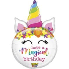 Grabo Fóliový balón Jednorožec Have a Magical Birthday 84cm