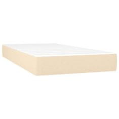 shumee Boxspring posteľ s matracom krémová 200x200 cm látka