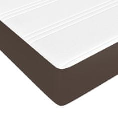 Petromila vidaXL Boxspring posteľ s matracom hnedá 90x200 cm umelá koža