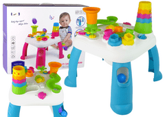 Lean-toys Interaktívny vzdelávací stôl Ball Slide Sorter Blue