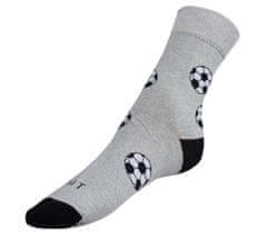 Ponožky Futbal - 47-50 - šedá, čierna