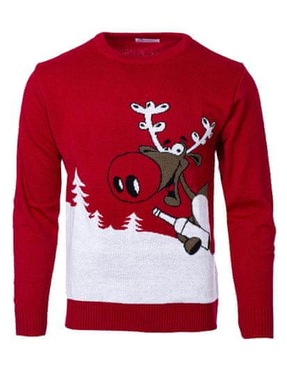 Wayfarer Vianočný sveter so sobom Drunk Reindeer
