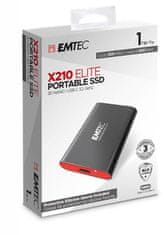 Emtec SSD (externá pamäť) "X210", 1TB, USB 3.2, 500/500 MB/s, ECSSD1TX210