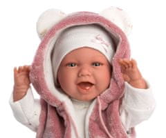 Llorens 74070 NEW BORN - realistická bábika bábätko so zvukmi a mäkkým látkovým telom - 42 cm