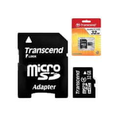 Transcend Pamäťová karta MicroSDHC 32GB Class4+ adapter