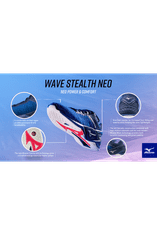 Mizuno Mizuno Wave Stealth NEO - X1GA200063 Velikost: 11.5 UK / 46.5 EUR-Sálová obuv 