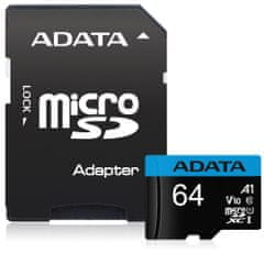 A-Data Premier 64GB microSDXC/UHS-I CLASS10 A1/85/25 MB/s/+ adaptér