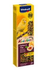 Vitakraft Bird Kräcker kanár Marhuľa + Fík tyč 2ks
