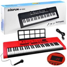 JOKOMISIADA Veľká klávesnica Organ 61 kláves + mikrofón IN0140