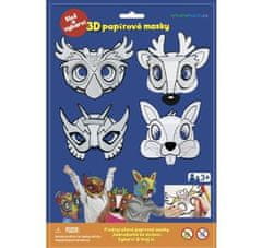 SMT Creatoys 3D Karnevalové masky - sova, jeleň, zajačik, superhrdina