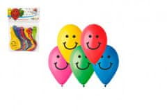 Balónik/Balonky nafukovacie 10" potlač Smile 10cm karneval