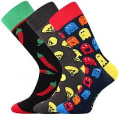 Lonka farebné spoločenské ponožky Woodoo MIX I (3 páry v balení), 39-42