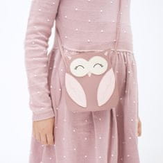 YukoB Detská taška cez rameno v tvare sovy - ružová