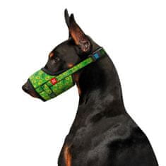 WAUDOG Nylonový náhubok pre psa nastaviteľný AVOCADO 19 - 26cm zelená