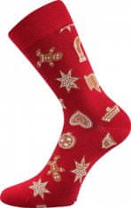 Lonka farebné spoločenské ponožky Debox Christmas MIX (3 páry v balení), 35-38