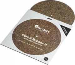 Pro-Ject Cork and Rubber It 1 mm Vysoko kvalitné gramofónová podložka vyrobená zo zmesi korku a gumy - hrúbka 1 mm