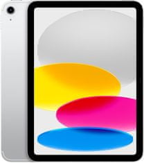 Apple iPad 2022, 256GB, Wi-Fi + Cellular, Silver (MQ6T3FD/A)