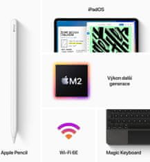 Apple iPad Pro Wi-Fi, 12.9" 2022, 128GB, Space Gray (MNXP3FD/A)
