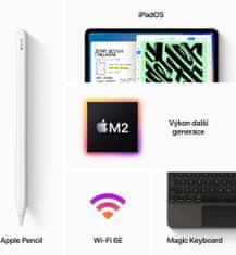 Apple iPad Pro Wi-Fi, 11" 2022, 128GB, Silver (MNXE3FD/A)