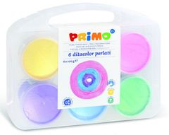 PRIMO Prstové farby perleťové 6 x 100 m