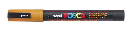 Uni-ball POSCA akrylový popisovač - oranžový 0,9 - 1,3 mm