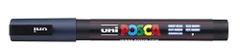 Uni-ball POSCA akrylový popisovač - námorná modrá 0,9 - 1,3 mm