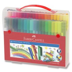 Faber-Castell Detské fixy Connector taška, 80 farieb