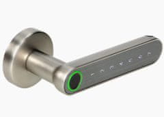 Orno Chytrá kľučka s dotykovou klávesnicou a čítačkou odtlačkov prstov ORNO OR-ZS-853/N , Bluetooth 4.0, nikel