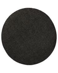NORTHRUGS Kusový koberec Twin-Wendeteppiche 103096 schwarz creme kruh – na von aj na doma 140x140 (priemer) kruh