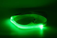 limaya LED svietiace vodítko pre psov reflexné Green