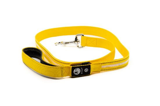 limaya LED svietiaca vodítko pre psov thin strip Yellow