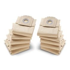 Kärcher Papierové filtračné vrecká, 10 x , T 7/1, T 9/1, T 10/1, 6.904-333.0
