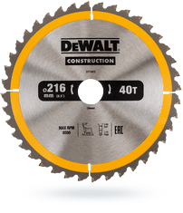 DeWalt kotúčová píla 216x40z x30 s vidlicou