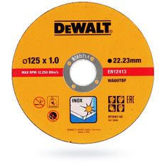 DeWalt kotúč na rezanie kovov 125x1,0 INOX (DYSK-10ks)