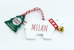 MILAN Vianočné dekorácie ľadový medveď