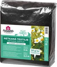 Rosteto Neotex / netkaná textília - čierny 50g šírka 5 x 3,2 m