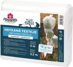 Rosteto Neotex / netkaná textília - biely 19g šírka 5 x 3,2 m