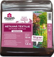 Rosteto Neotex / netkaná textília - hnedočierny 70g šírka 10 x 1,6 m