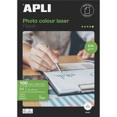 Apli Fotografický papier "Premium Laser", do laserovej tlačiarne, lesklý, A4, 210g, obojstranný, 11833