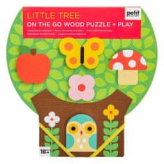 Petit collage Robustné drevené puzzle Malý strom