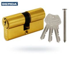 Gerda 30/35 mosadzná vložka pre dverový zámok s 3 kľúčmi