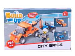 Mikro Trading Stavebnice BuildMeUP, City brick 124 dielikov v krabici