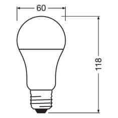 Osram 3x LED žiarovka E27 A60 10W = 75W 1055lm 4000K Neutrálna biela 200°