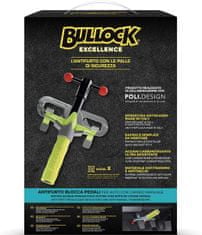 Bullock  Excellence model X - mechanické zariadenie proti krádeži auta. Jeho úchyty zablokujú pedále spojky a brzdy a tým zebezpečia automobil. 