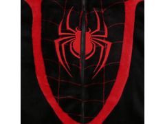 MARVEL COMICS SPIDERMAN Jednodielne pyžamo/kombinéz pre chlapcov, čierne, s kapucňou 7-8 let 128 cm