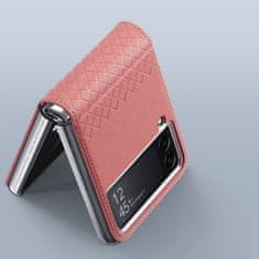 Dux Ducis Bril kožené puzdro na Samsung Galaxy Z Flip 4, ružové