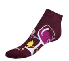 Ponožky nízke Víno - 35-38 - bordová